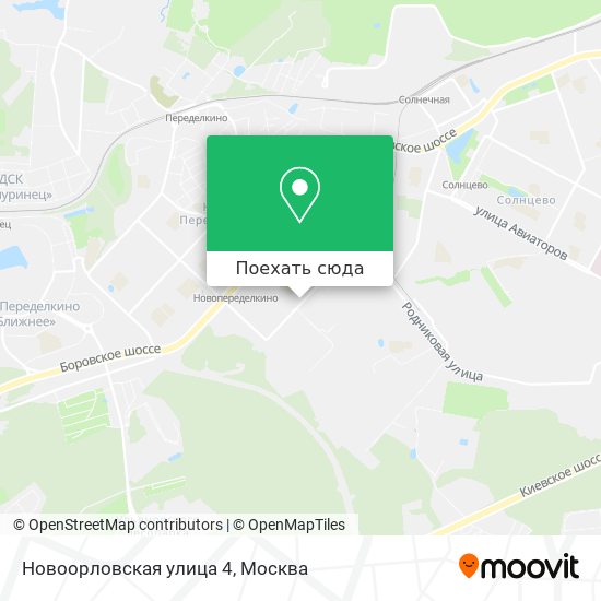 Карта Новоорловская улица 4