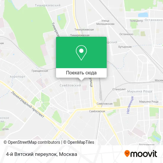 Карта 4-й Вятский переулок