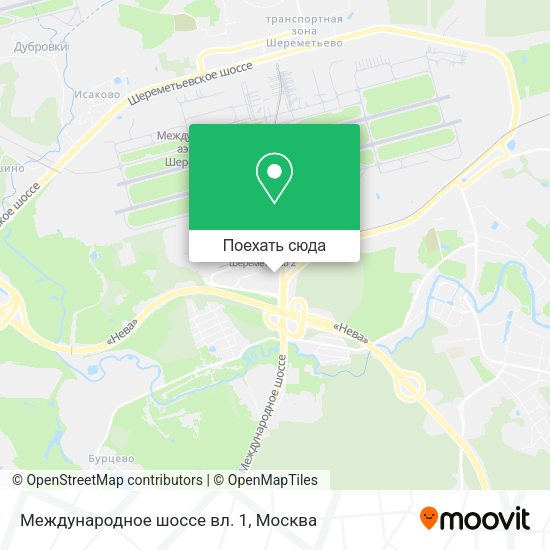 Карта Международное шоссе вл. 1