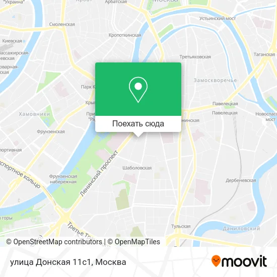 Карта улица Донская 11c1