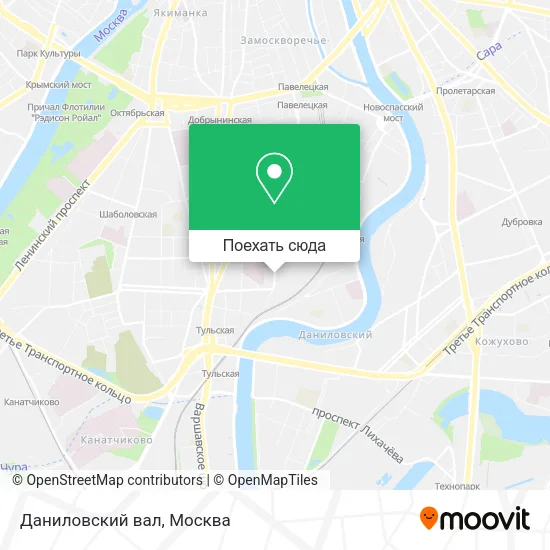 Карта Даниловский вал