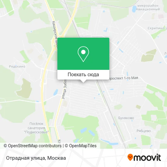 Карта Отрадная улица