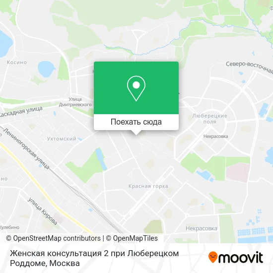Карта Женская консультация 2 при Люберецком Роддоме