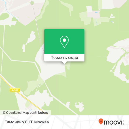 Карта Тимонино СНТ