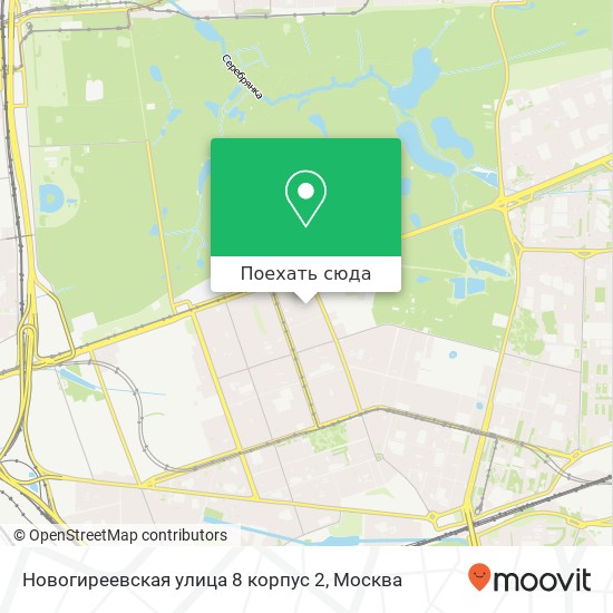 Карта Новогиреевская улица 8 корпус 2