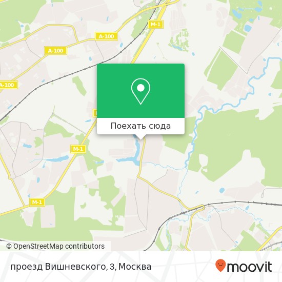 Карта проезд Вишневского, 3
