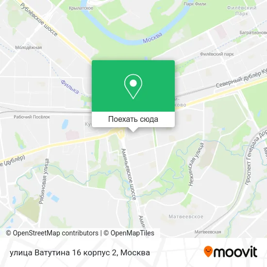 Карта улица Ватутина 16 корпус 2