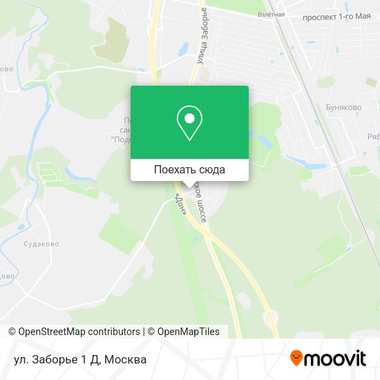 Карта ул. Заборье 1 Д