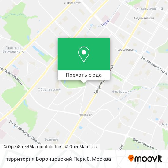 Карта территория Воронцовский Парк 0