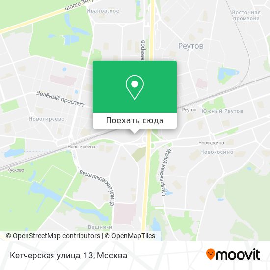 Карта Кетчерская улица, 13