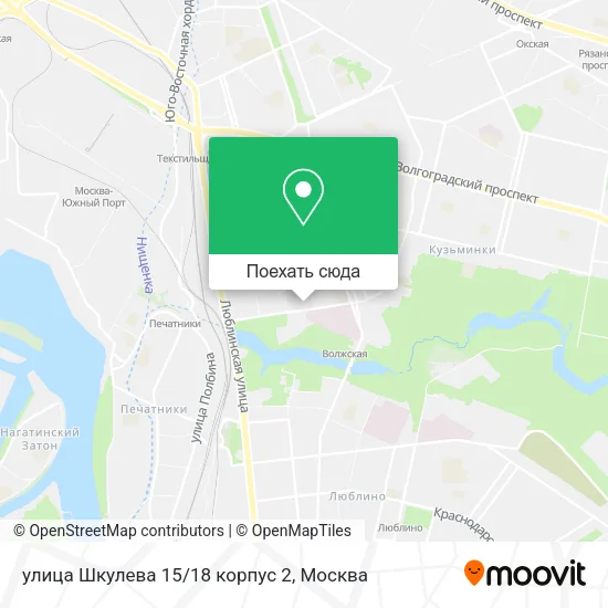 Карта улица Шкулева 15/18 корпус 2