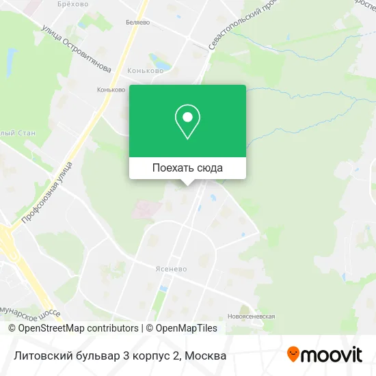 Карта Литовский бульвар 3 корпус 2