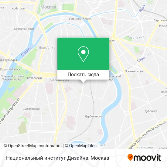 Карта Национальный институт Дизайна