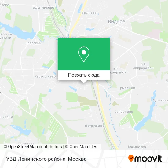 Карта УВД Ленинского района