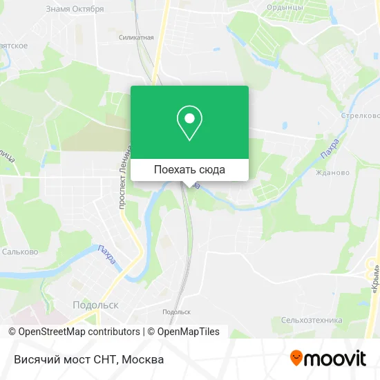 Карта Висячий мост СНТ