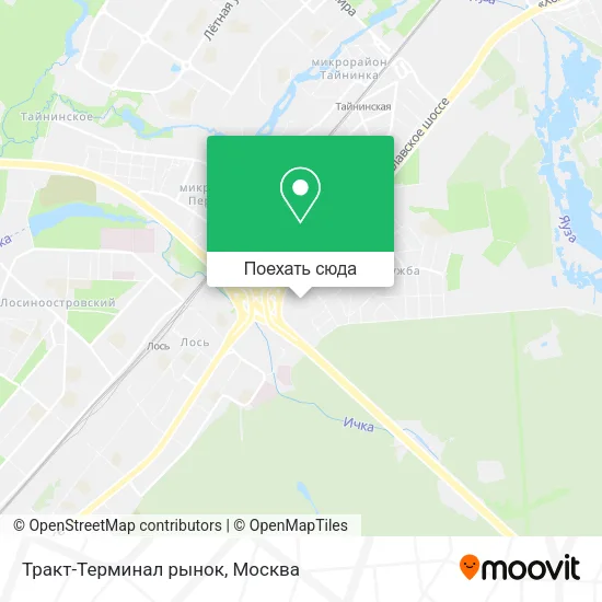 Карта Тракт-Терминал рынок