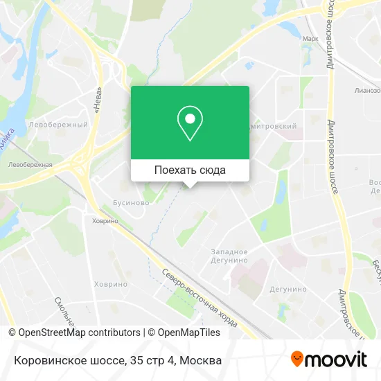 Карта Коровинское шоссе, 35 стр 4