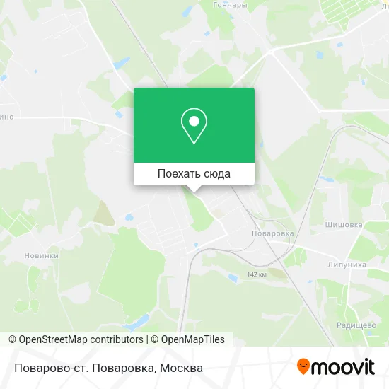 Карта Поварово-ст. Поваровка