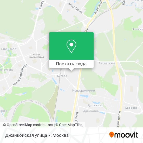 Карта Джанкойская улица 7