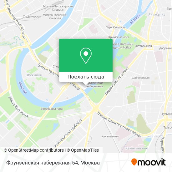 Карта москвы фрунзенская набережная