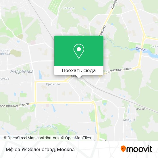 Карта Мфюа Ук Зеленоград