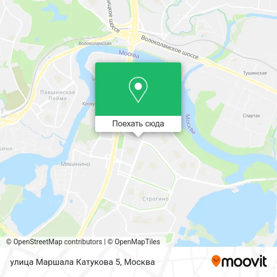 Карта улица Маршала Катукова 5