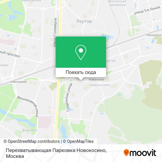 Карта Перехватывающая Парковка Новокосино