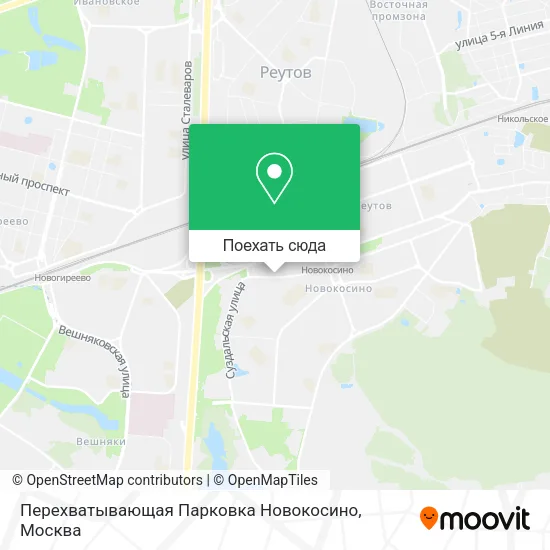 Карта Перехватывающая Парковка Новокосино