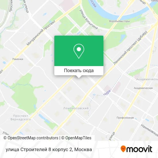 Карта улица Строителей 8 корпус 2