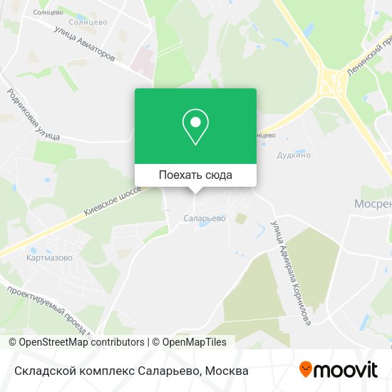 Карта Складской комплекс Саларьево