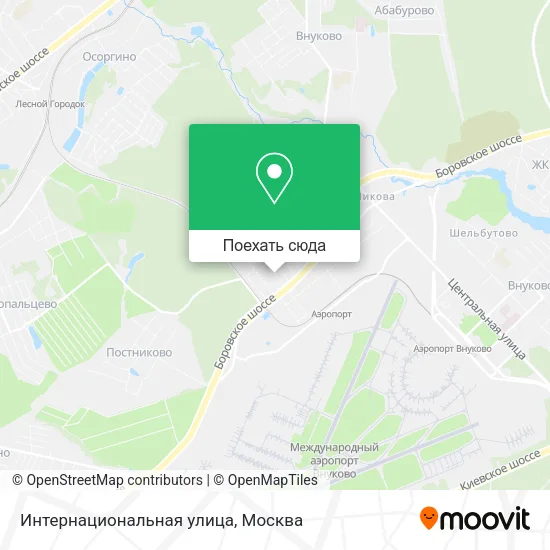 Карта Интернациональная улица