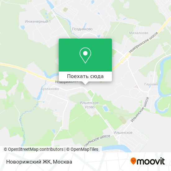 Карта Новорижский ЖК