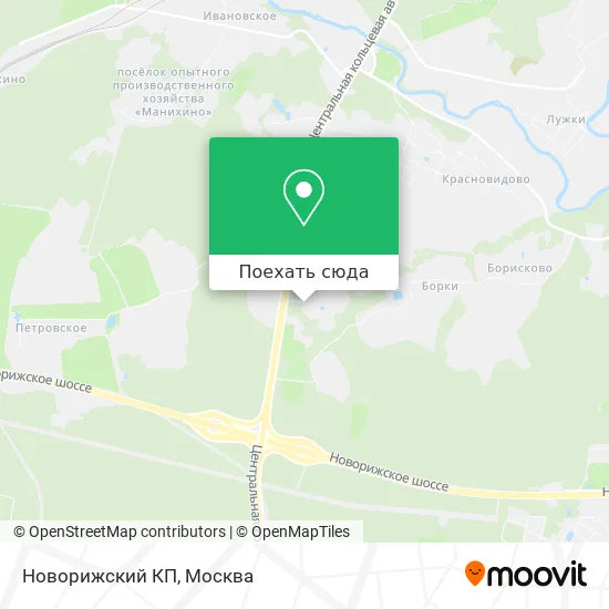 Карта Новорижский КП