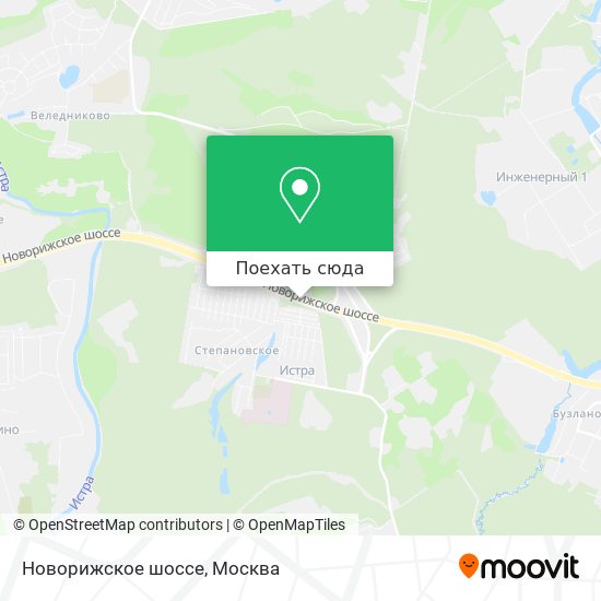 Карта Новорижское шоссе