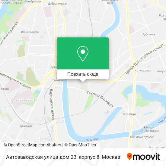 Карта Автозаводская yлица дом 23, корпус 8