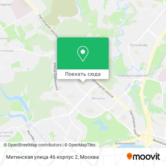 Карта Митинская улица 46 корпус 2