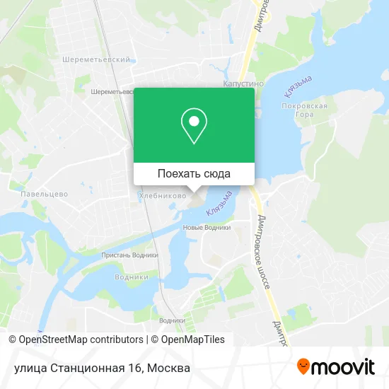 Карта улица Станционная 16