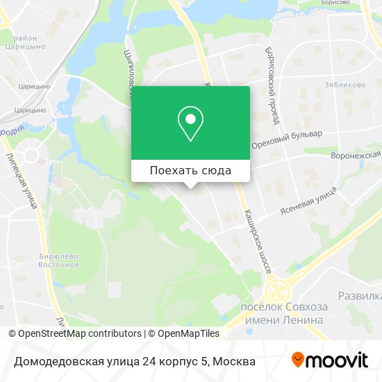 Карта Домодедовская улица 24 корпус 5