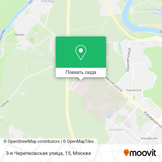 Карта 3-я Черепковская улица, 15