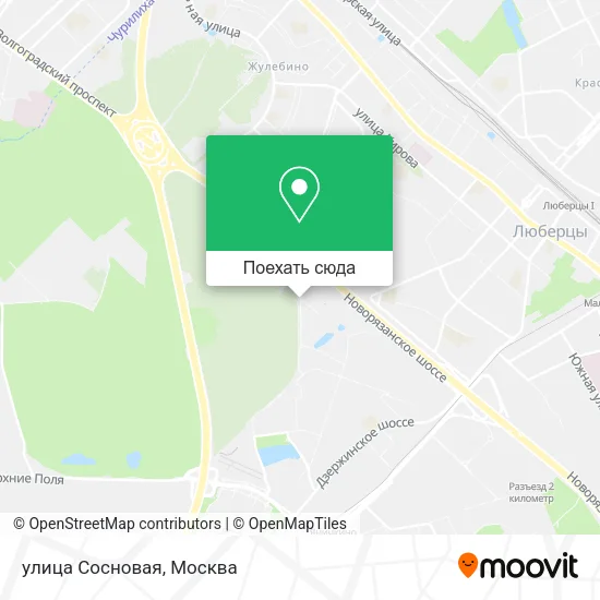 Карта yлица Сосновая