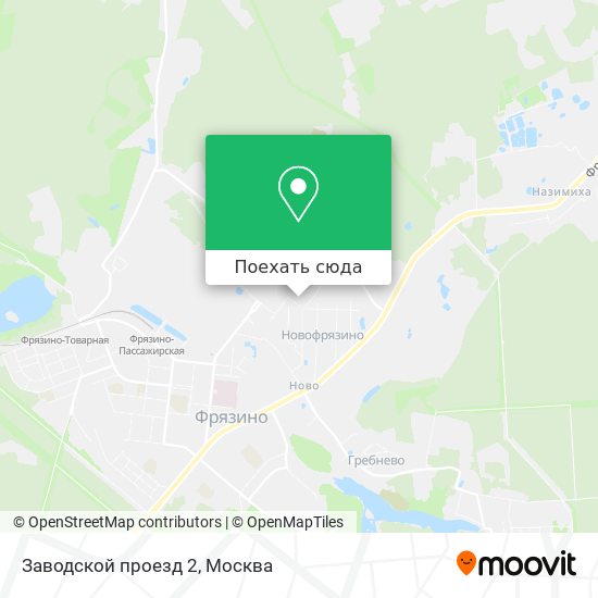 Карта Заводской проезд 2