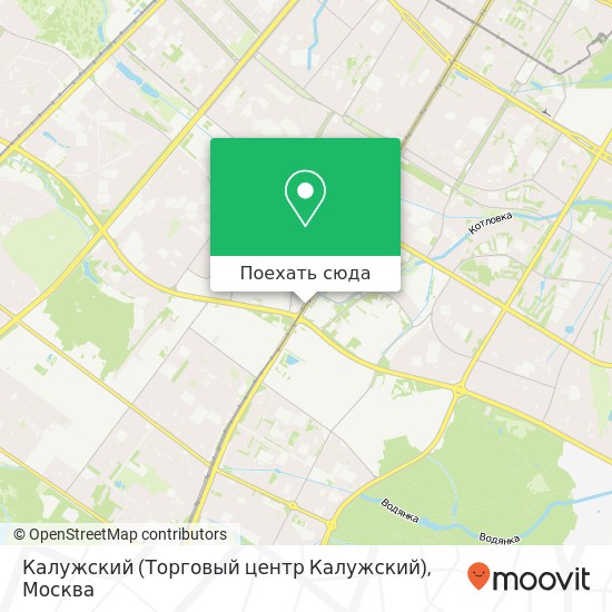 Карта Калужский (Торговый центр Калужский)
