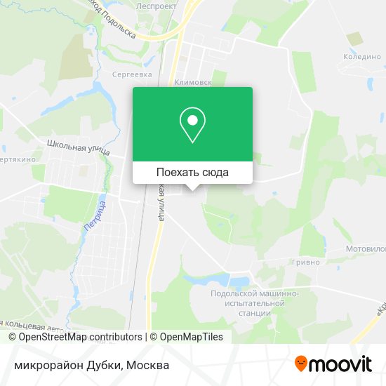 Карта микрорайон Дубки