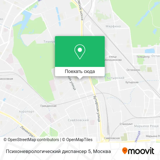 Карта Психоневрологический диспансер 5