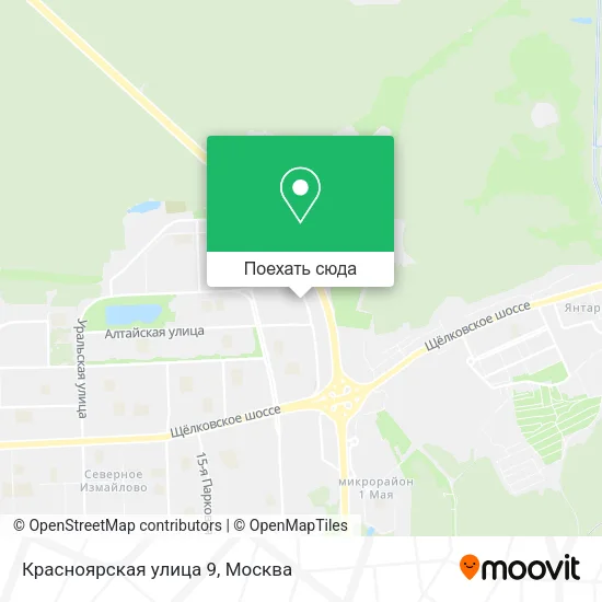 Карта Красноярская улица 9