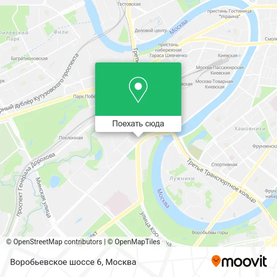 Карта Воробьевское шоссе 6