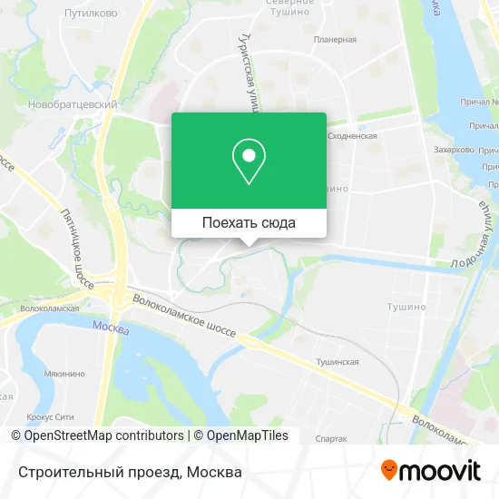 Карта Строительный проезд