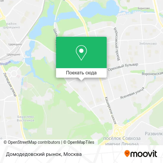 Карта Домодедовский рынок
