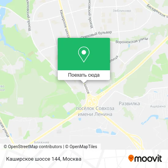 Карта Каширское шоссе 144