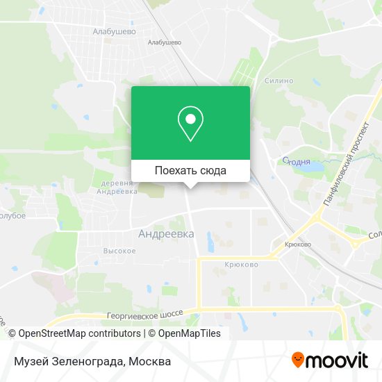 Карта Музей Зеленограда